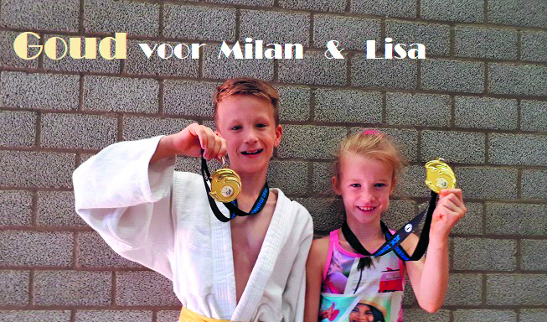 Milan en Lisa Borst behaalde beide goud tijdens het judotoernooi in Capelle a/d IJssel. (Foto: aangeleverd)