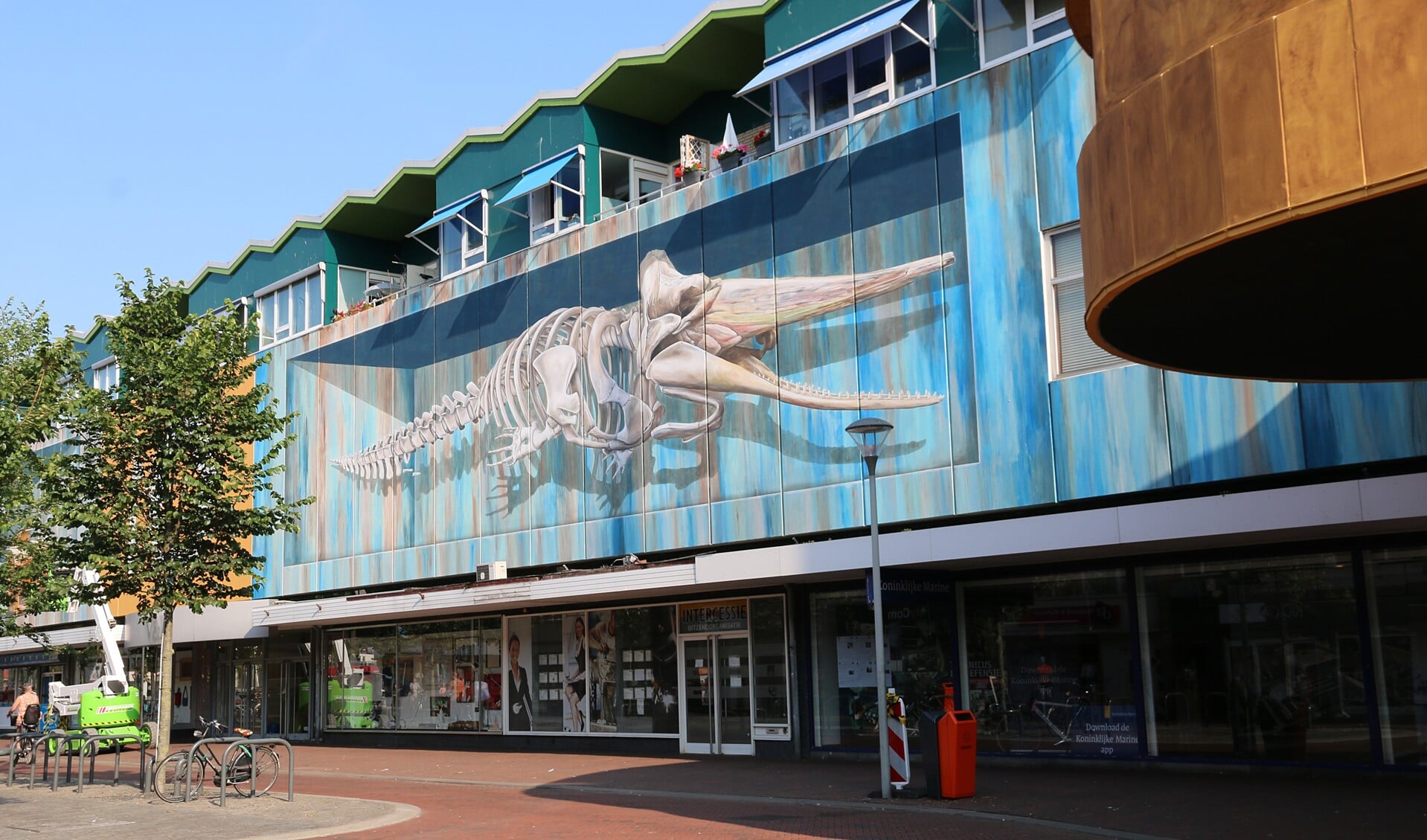 Met Chris de Potvis heeft Den Helder de grootste 3D mural van Nederland. (Foto: Leon Keer)