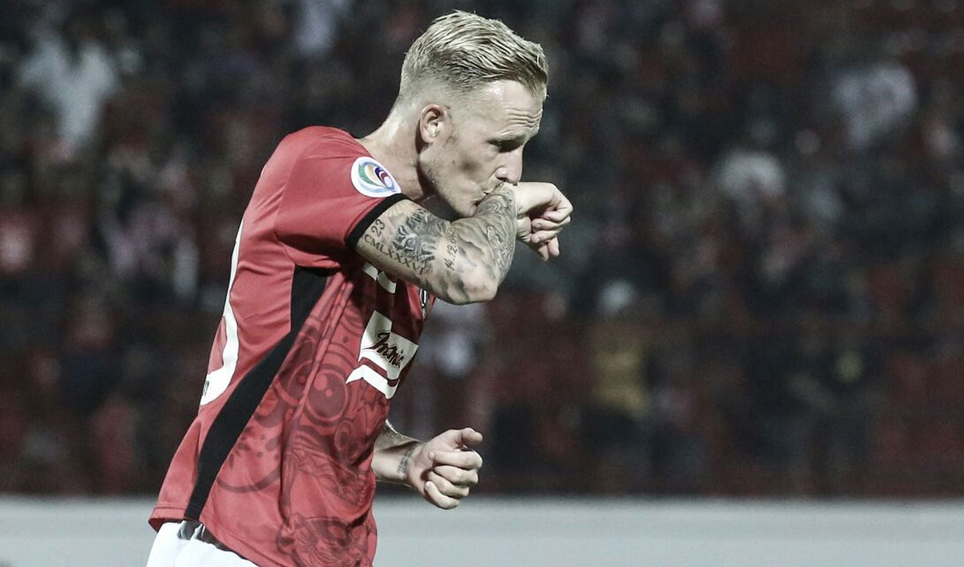 Nick van der Velden voetbalt alweer twee seizoenen voor Bali United: ‘’Als wij winnen worden we na afloop massaal toegezongen.’’ (foto FC Bali United)