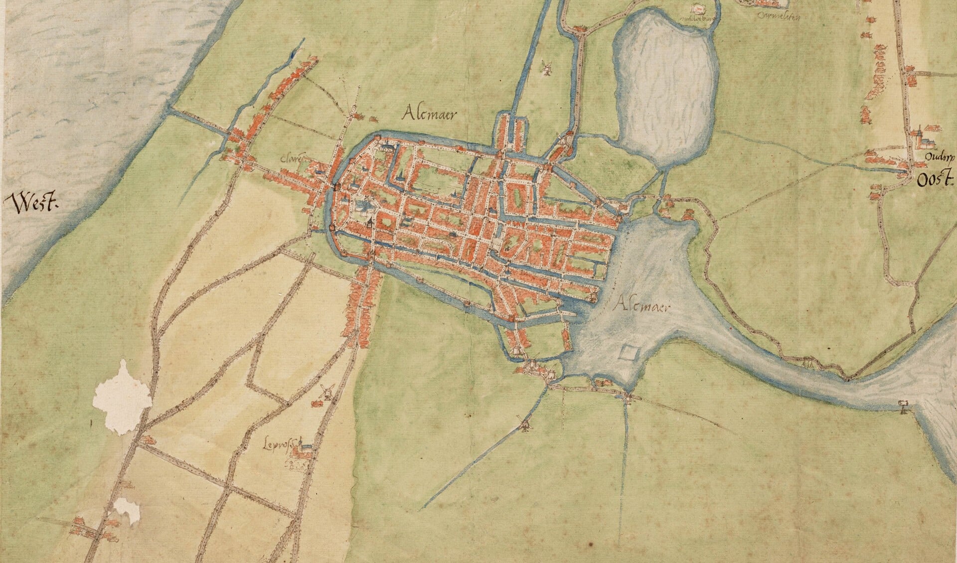 Historische kaarten centraal tijdens Historisch Café te Alkmaar. (Foto: aangeleverd)
