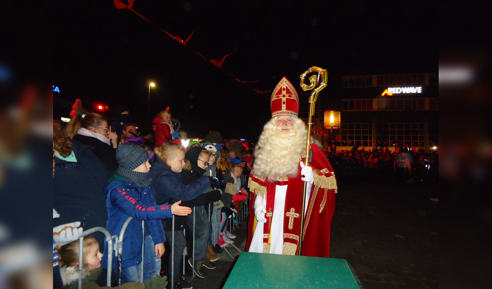 Grandioos onthaal voor Sinterklaas en Zwarte Pieten