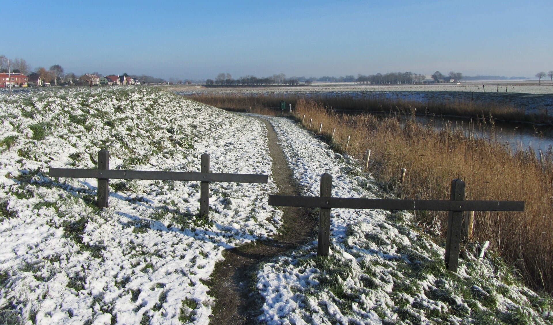 Wellicht voert de kerstwandeling op Wieringen langs een wit landschap. (Foto: aangeleverd)