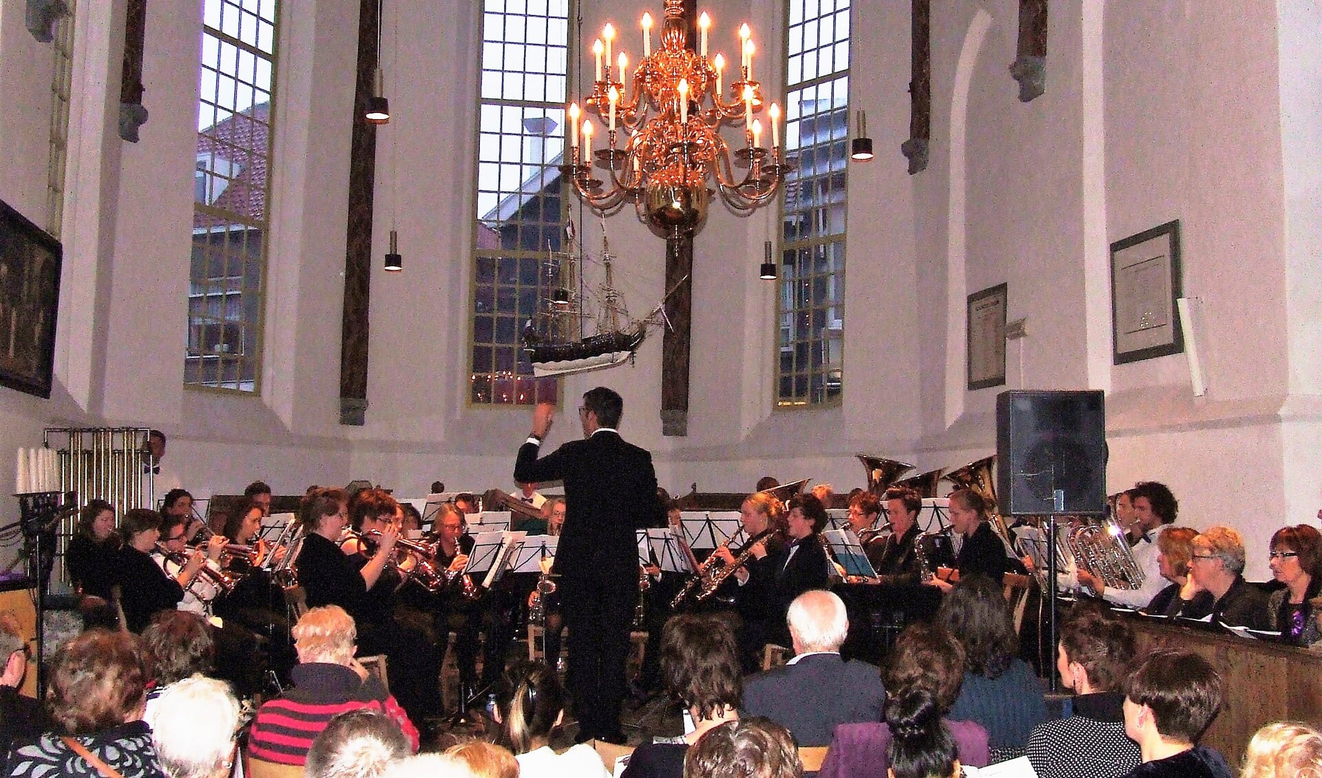 Fanfareorkest Onderling Genoegen tijdens een kerstconcert. (Foto: Fanfareorkest Onderling Genoegen)