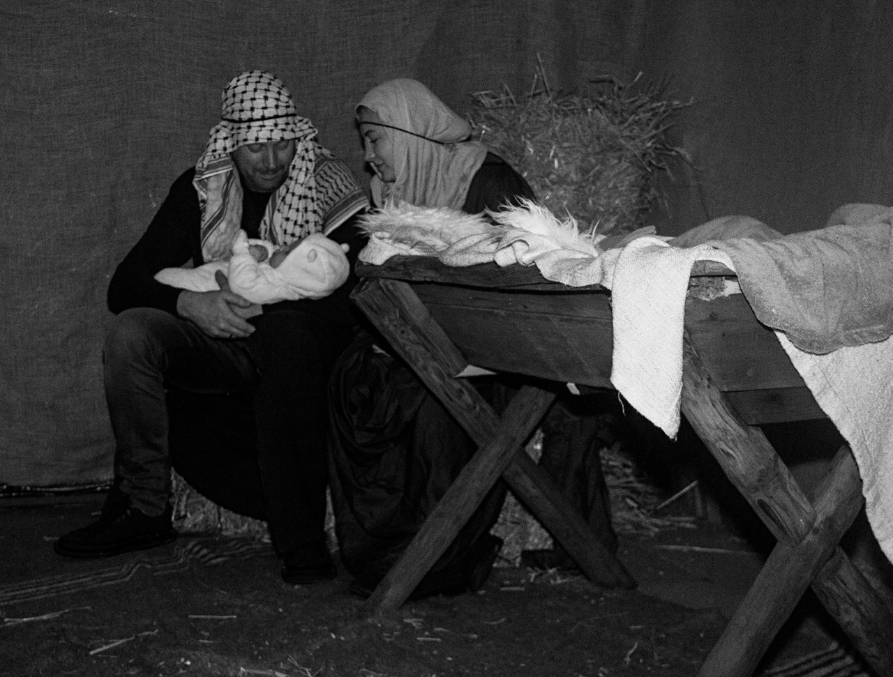 Josef en Maria met het kindje Jezus. (Foto: Lisa Berkhout)