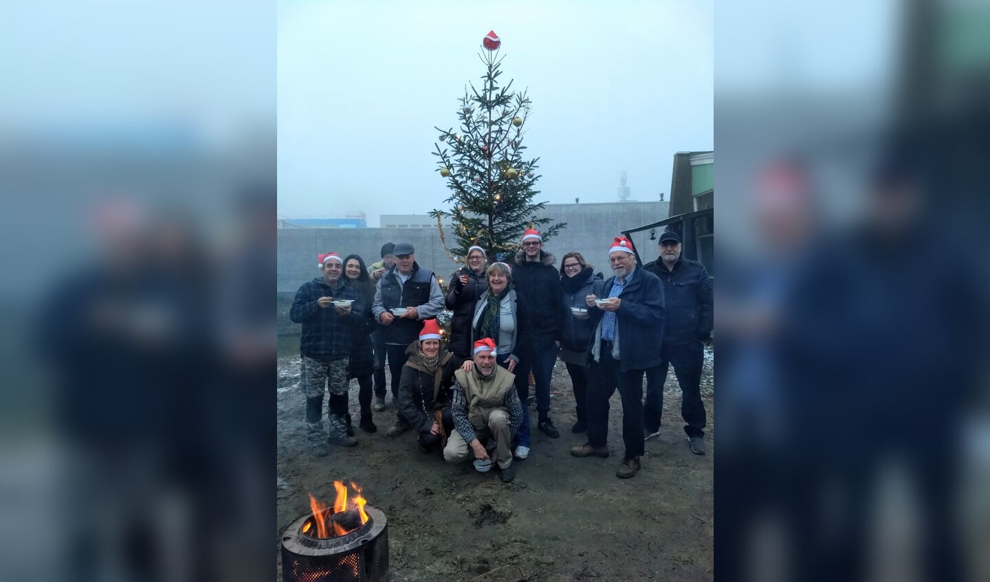 Bewoners blij met kerstboom