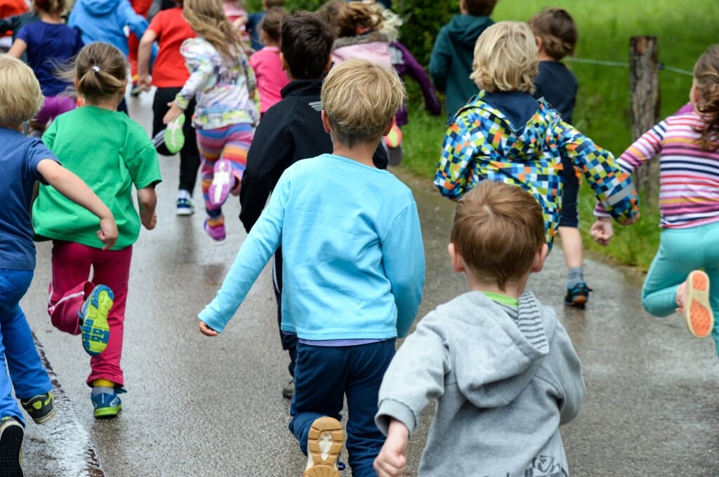 Kinderen in actie tijdens de Heerhugowaard KidsRun.