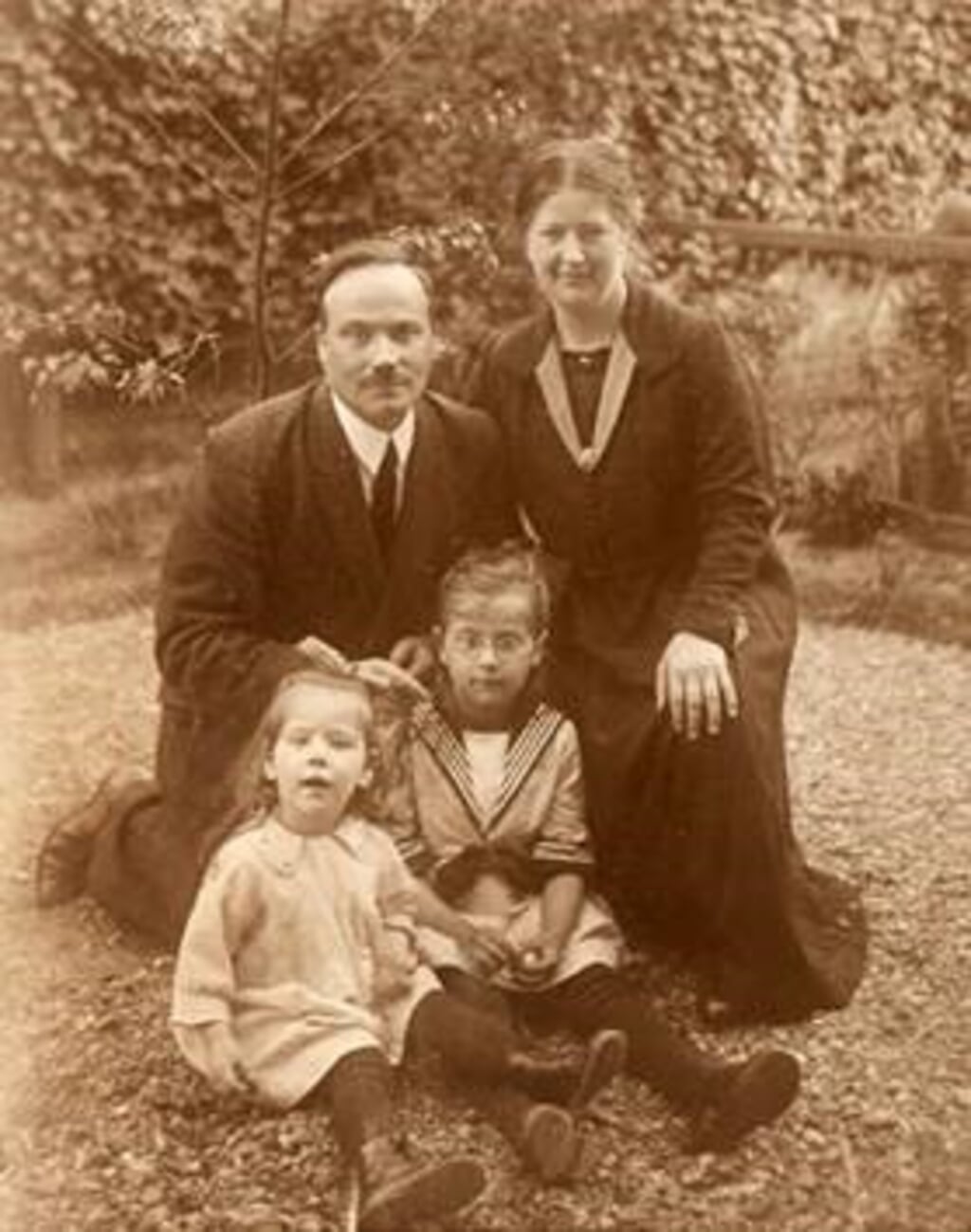 Hannie's gezin in 1923. 