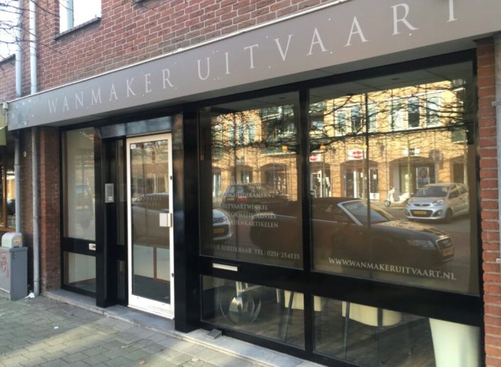 Het kantoor van Wanmaker Uitvaart in Heemskerk.