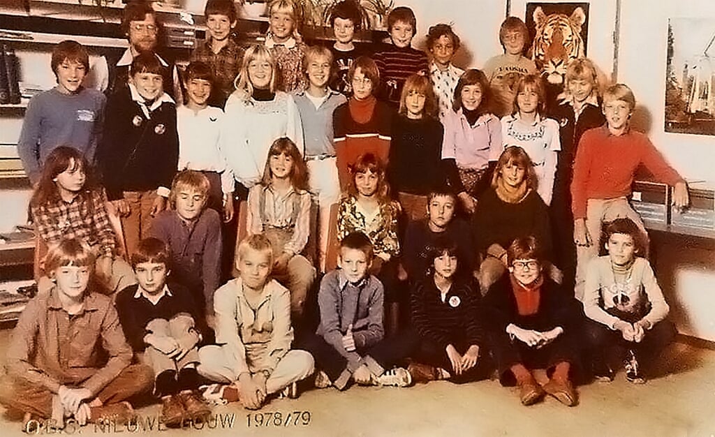 De klas uit 1978/1979 van Nieuwe Gouw.