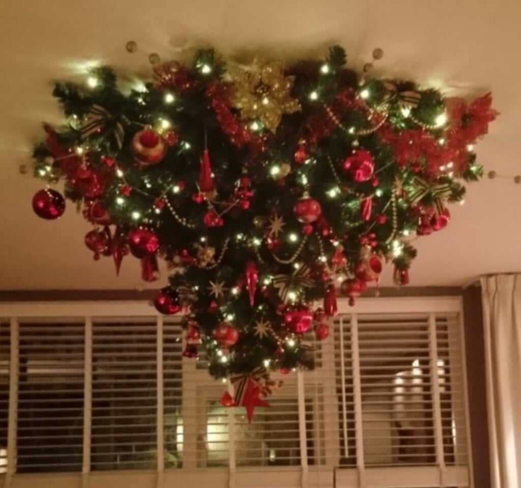 De omgekeerde kerstboomwereld van Marjon Barten.