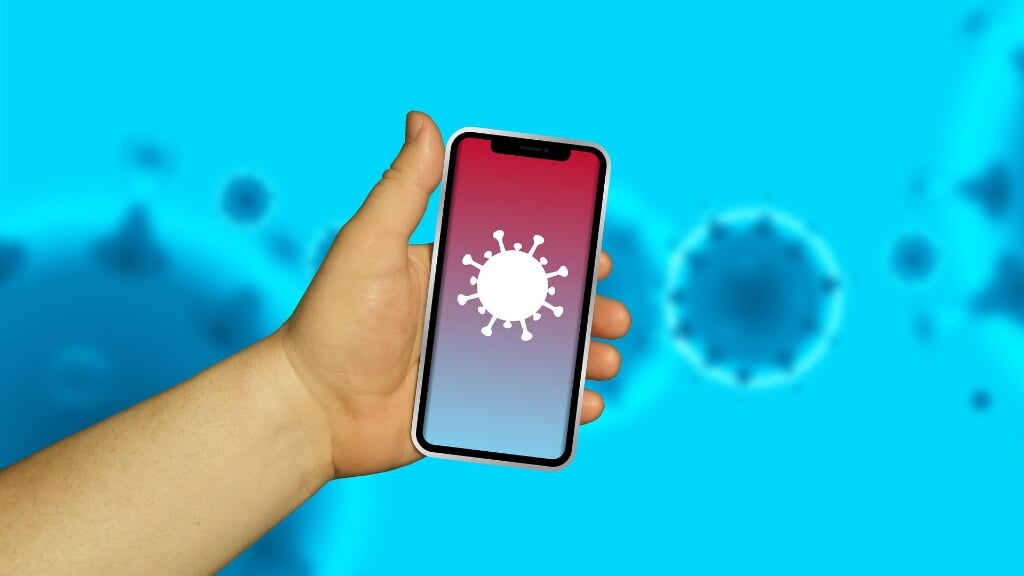 De corona-app kan ook aangeven of iemand risico loopt op een besmetting.