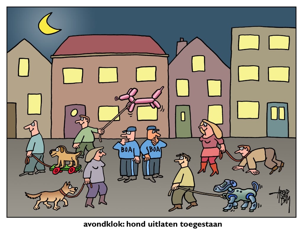 Honden uitlaten toegestaan tijdens de avondklok.