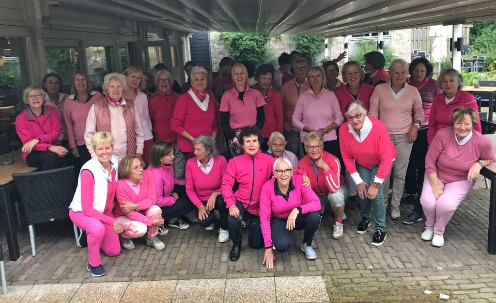 Een groep dames van Golfclub Zeegersloot deed mee aan de 'A Sister's Hope-wedstrijd'. 