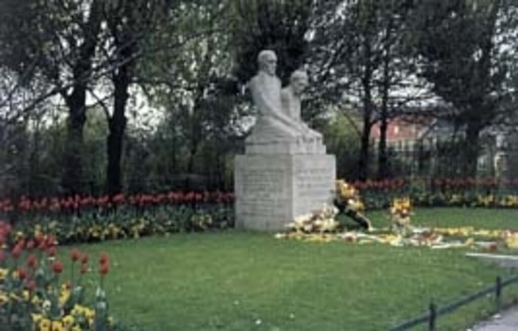 Het monument in Haarlem ter nagedachtenis aan Klaas de Boer. 