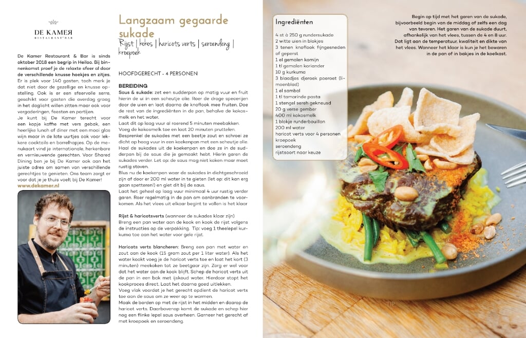 Voorbeeldpagina uit het kookboek uit de regio Heiloo, Egmond, Limmen en Bergen aan Zee.