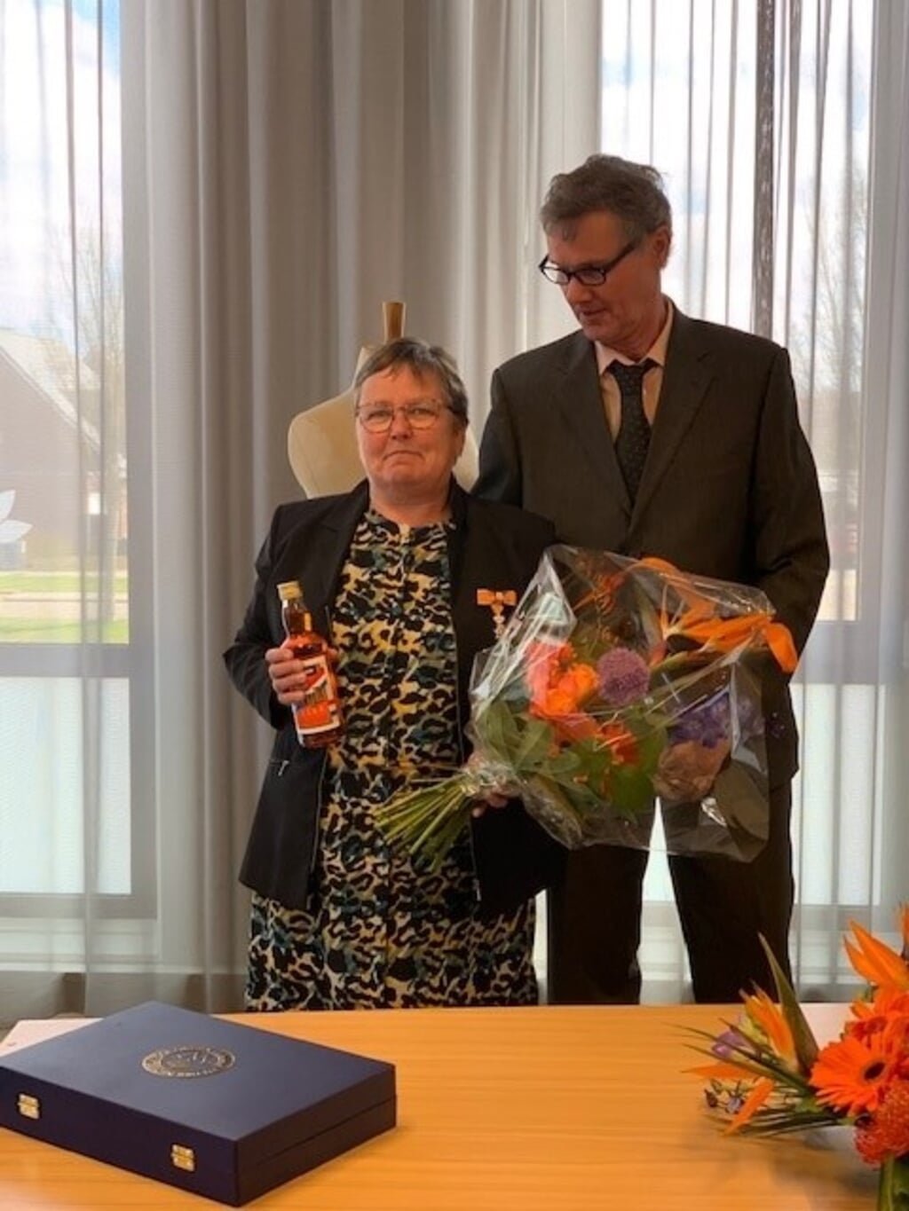 Ook mevrouw van Hoesel-Tijsen uit Den Oever werd onderscheiden.