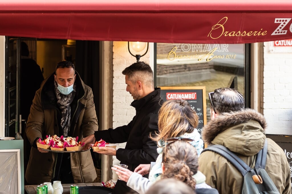 Een van de proeverijen vond plaats bij Brasserie Zomaar. 