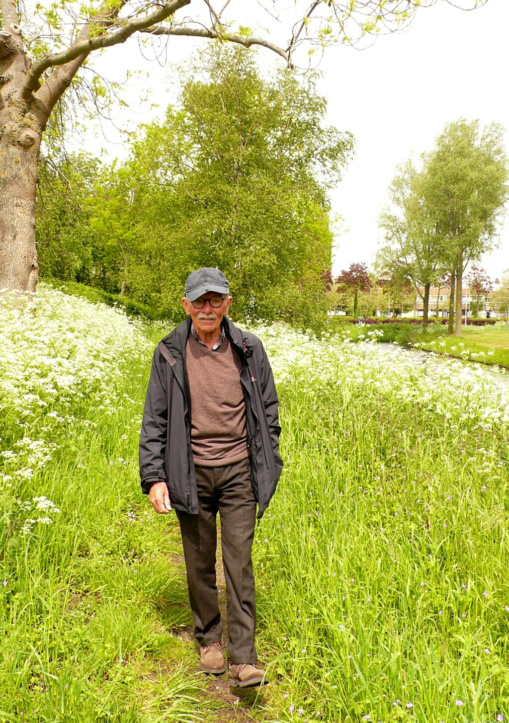 John Jansen van Galen tijdens een van zijn wandelingen.