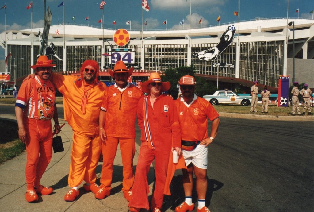Samen in 1994 met vrienden naar het WK in Amerika.