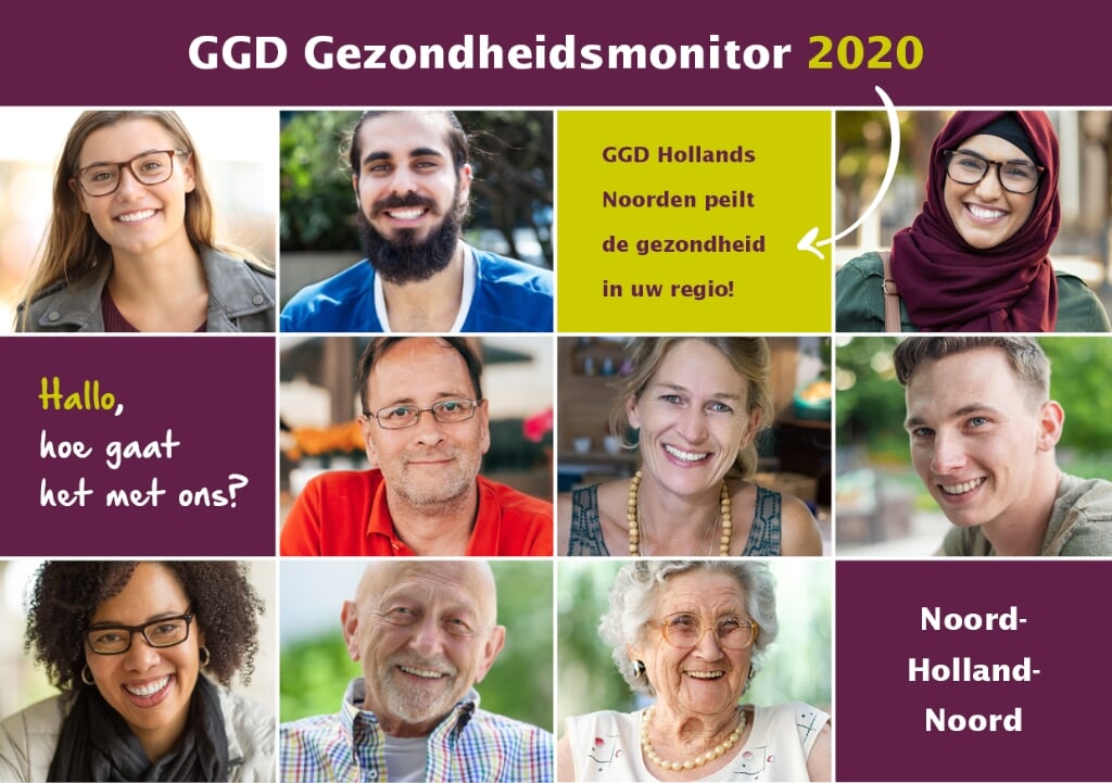 Noord-Hollanders van 18 tot 65 jaar vulden de Gezondheidsmonitor 2020 in.
