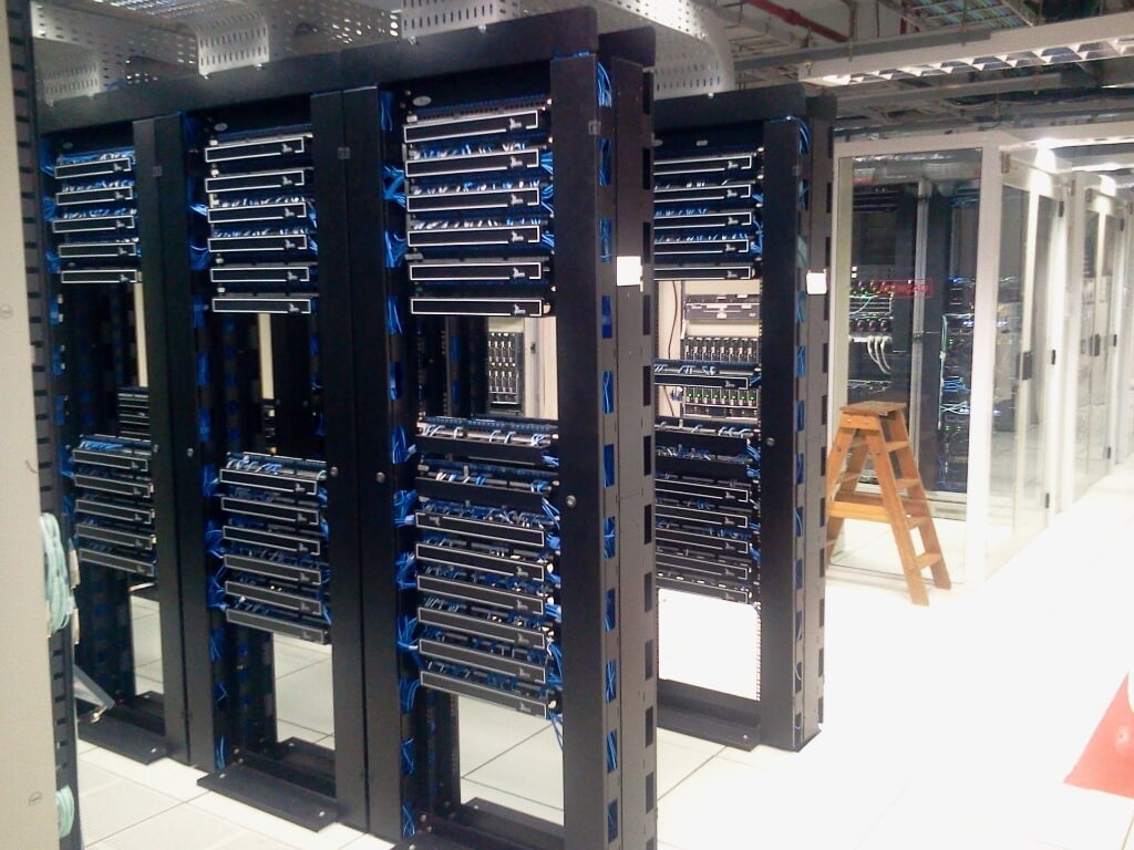 Servers in een datacenter.