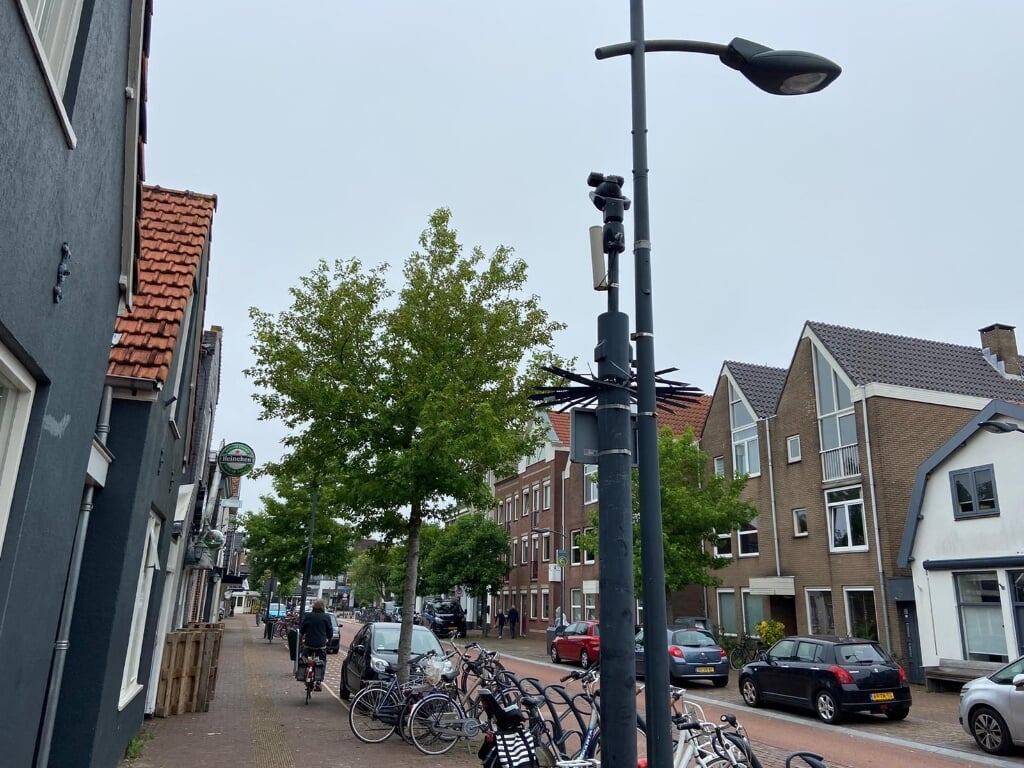 Een van de beveiligingscamera's in Castricum. 