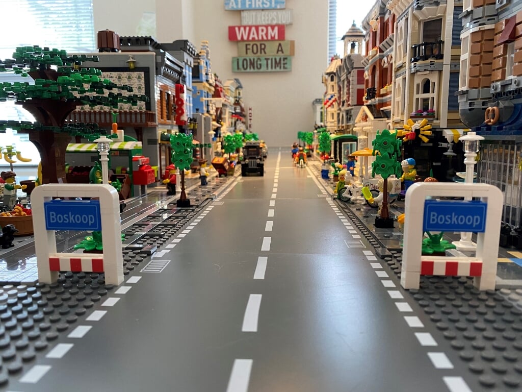 Een impressie van de straat voor de carnavalsoptocht.