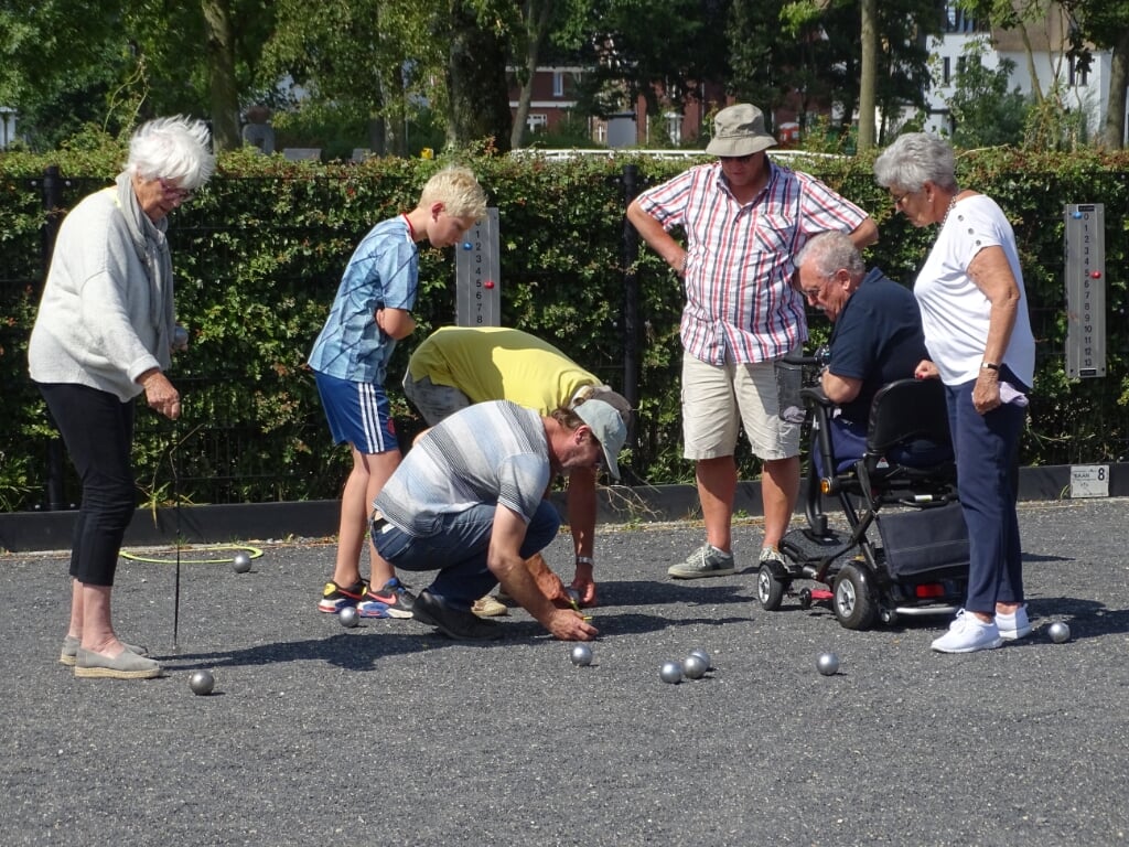 Er was veel belangstelling voor het Jeu de boule-toernooi.