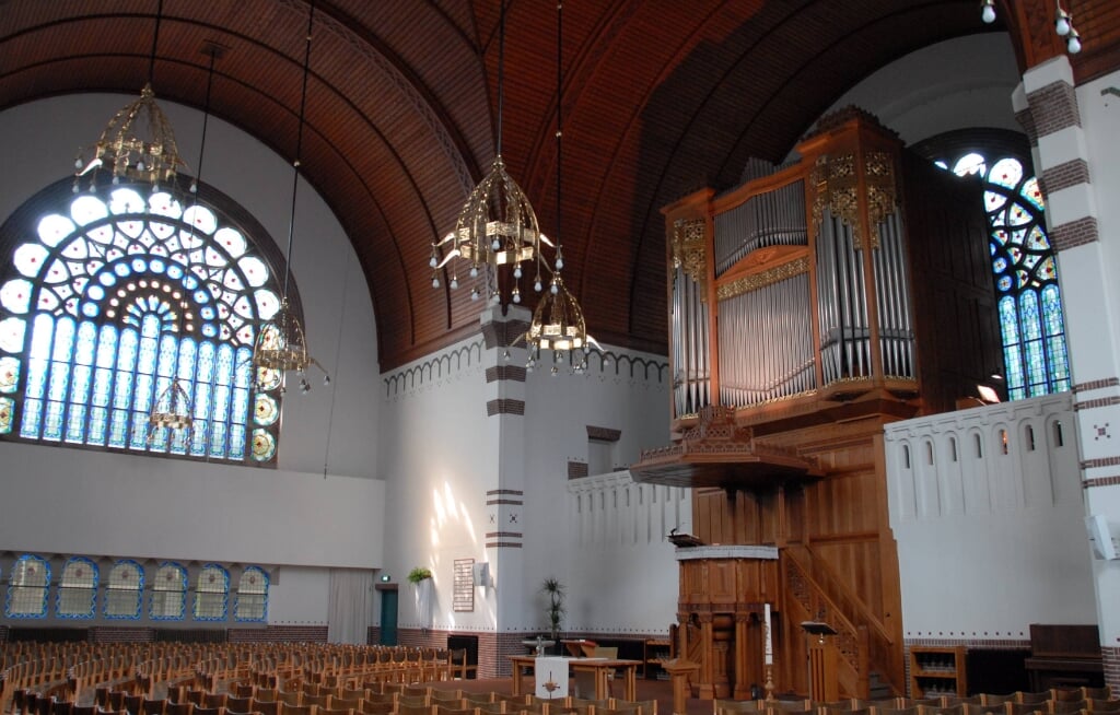 Het Steinmeyer-orgel in de Adventskerk.
