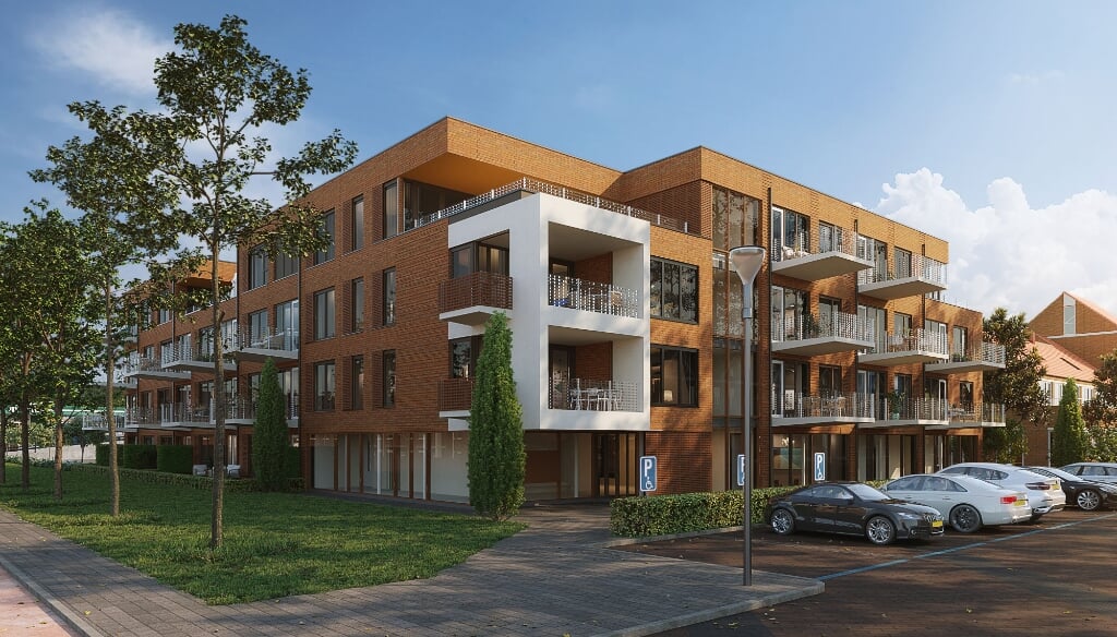 Het toekomstige prachtige appartementencomplex ‘Eerste Kwartier’.