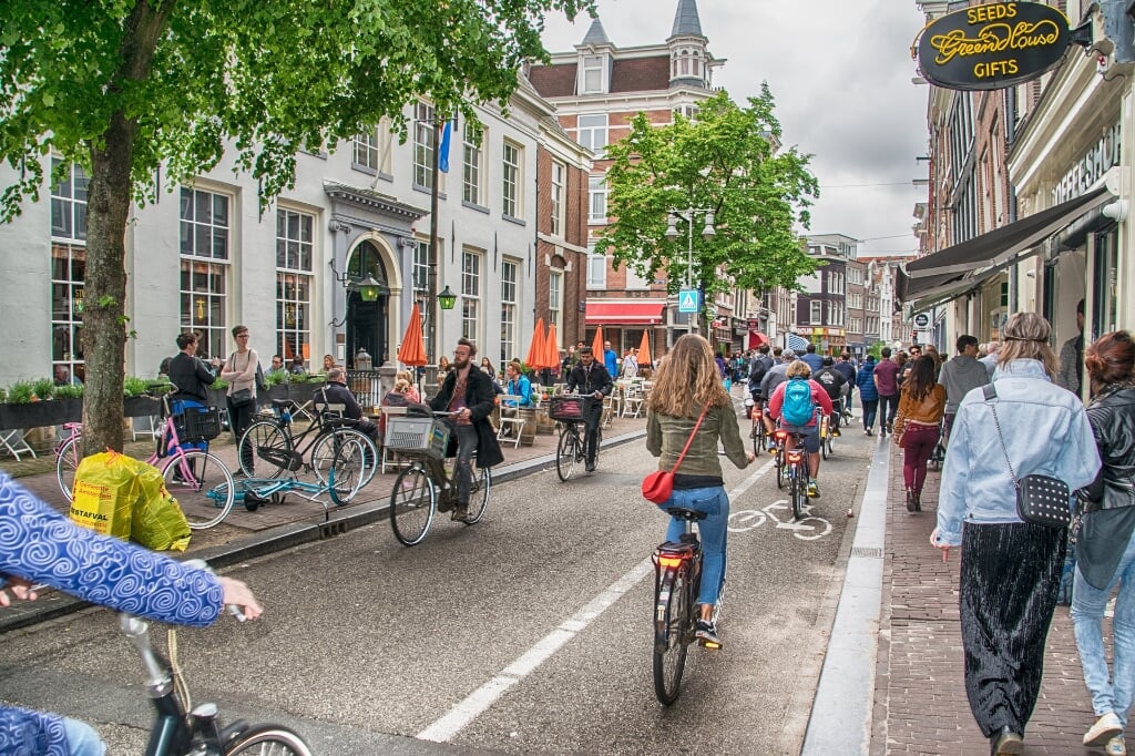Het wordt steeds drukker met fietsen in Amsterdam.