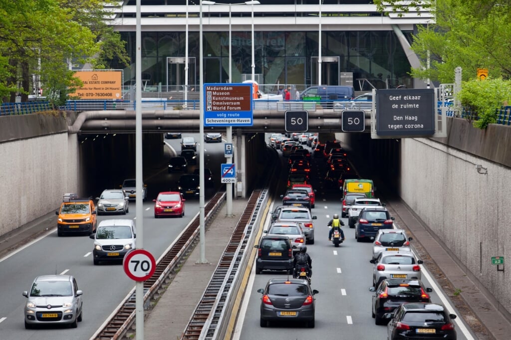 De verdiepte betonnen bak wordt gerenoveerd