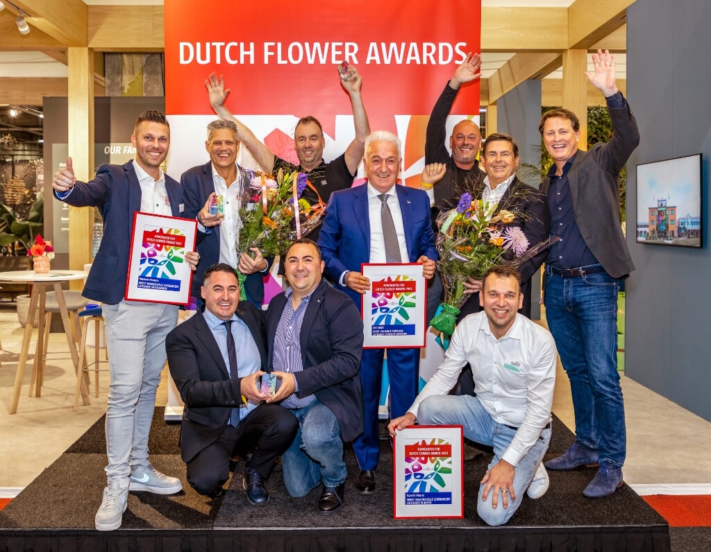 De winnaars van de Dutch Flower Awards 2021.