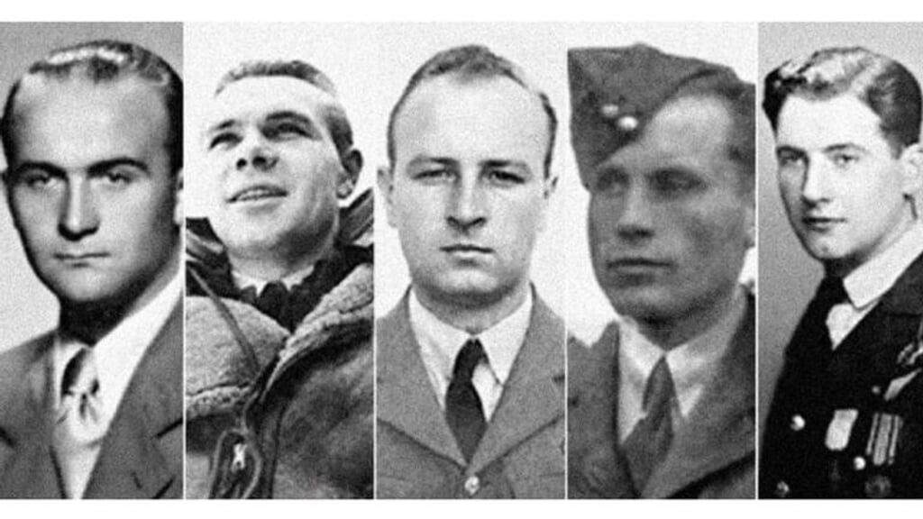 Drie van de vijf Tsjechische bemanningsleden Rozum, Konštatský, Smrcek.