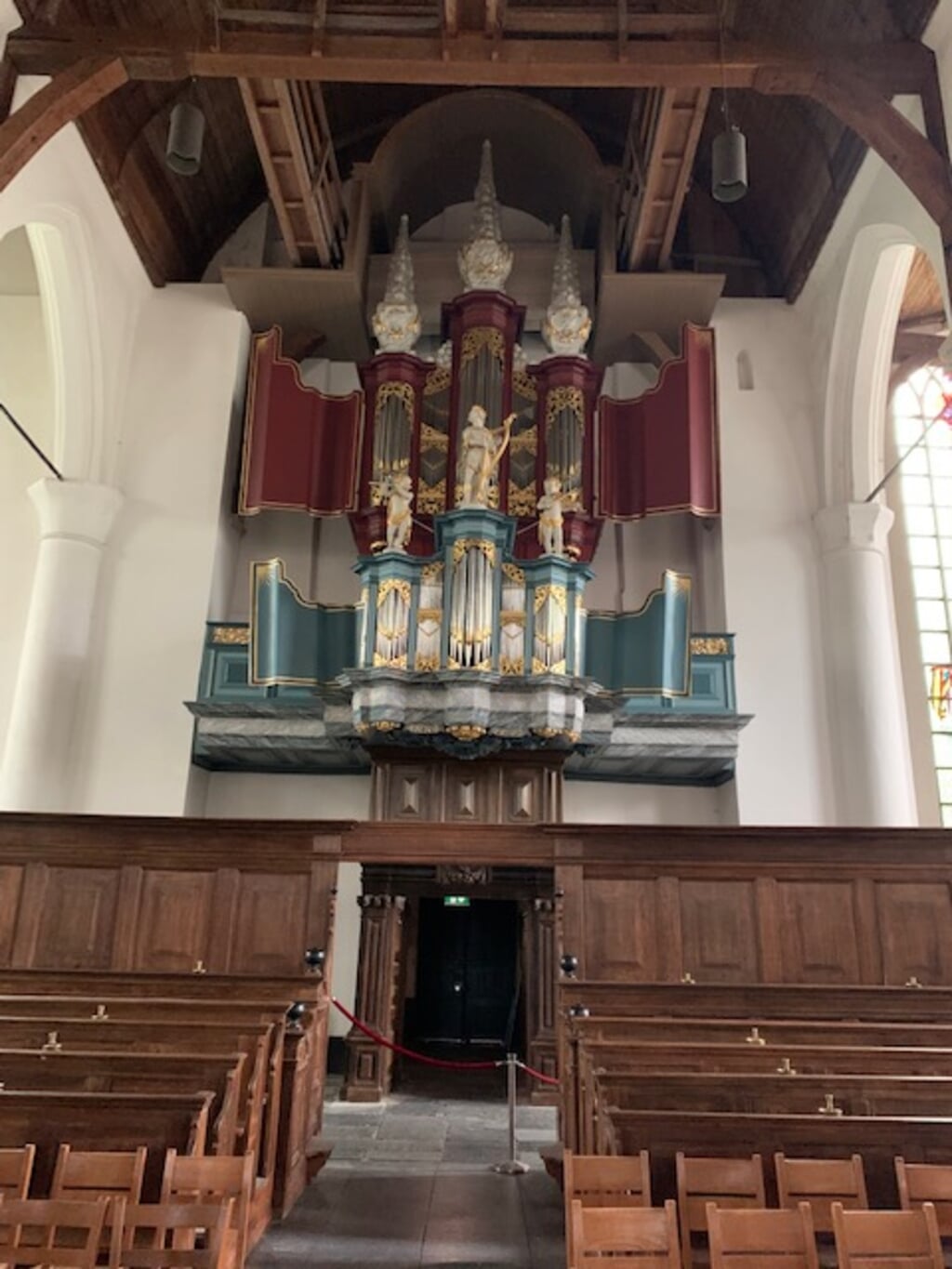 Het imposante orgel van de Grote Kerk in Edam. 