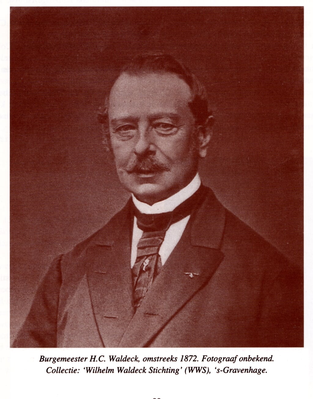 Burgemeester H.C. Waldeck omstreeks 1872.