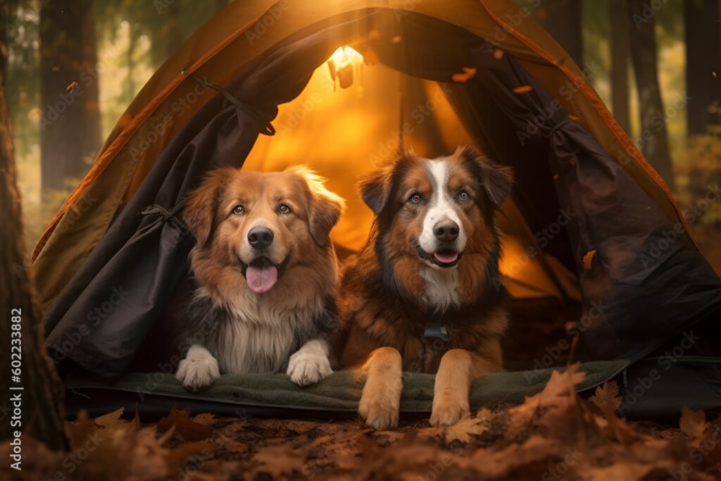 Reken maar dat je hond het fijn vindt om met jou in een tent te slapen!
