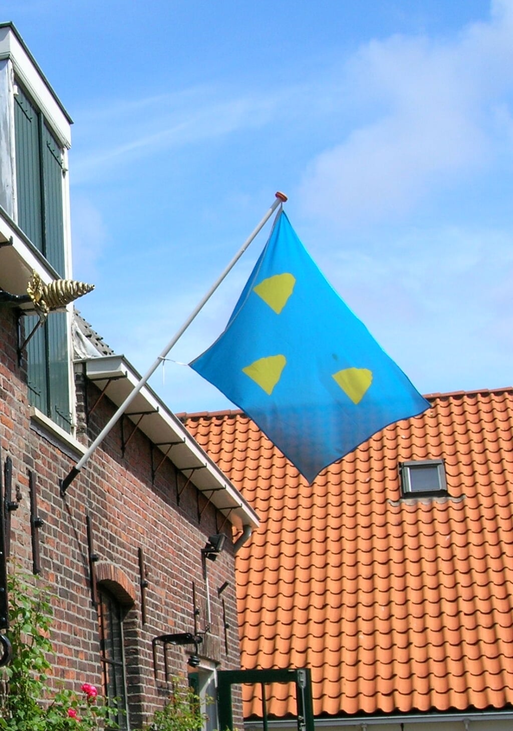 Het wapen van Loosduinen bestaat uit drie gouden duintjes op een azuurblauwe achtergrond.