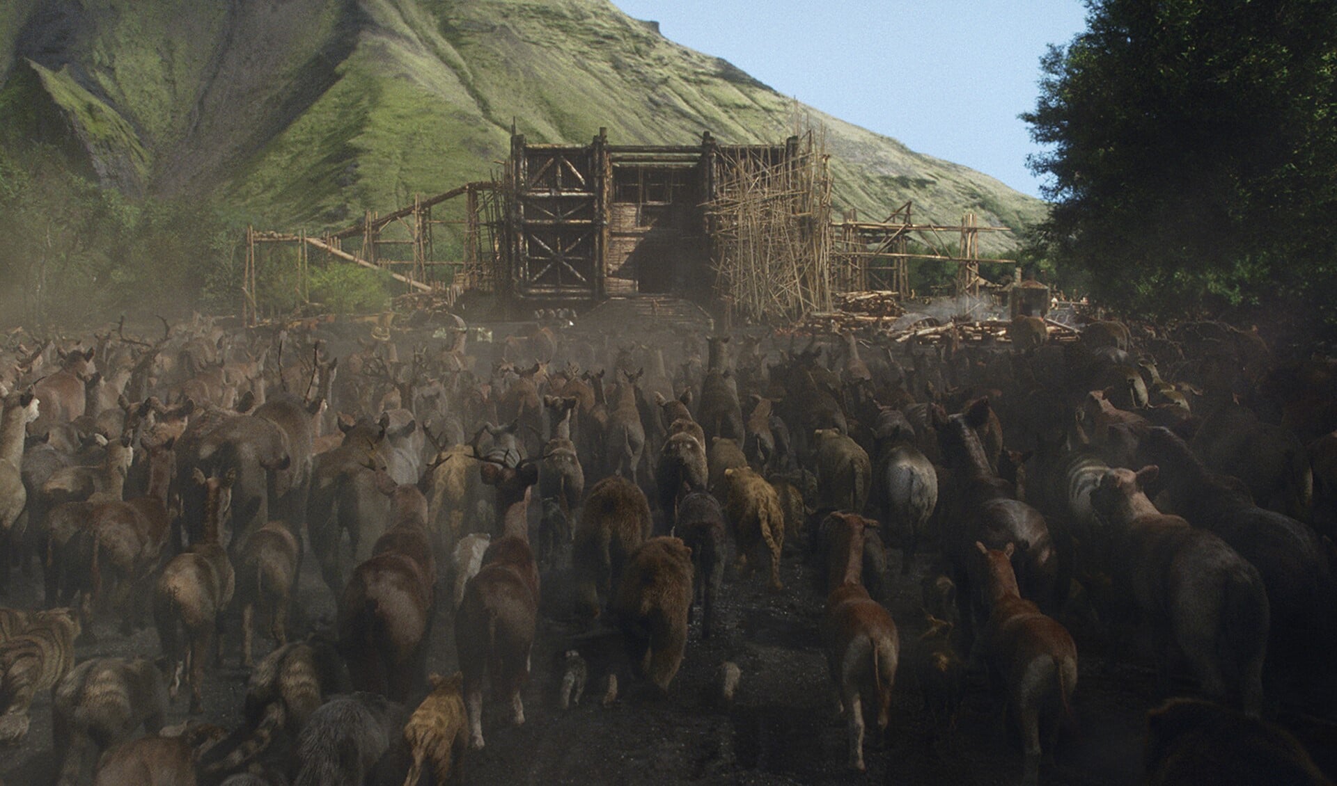 Noah bouwt een ark om het leven op aarde te redden. Foto: PR