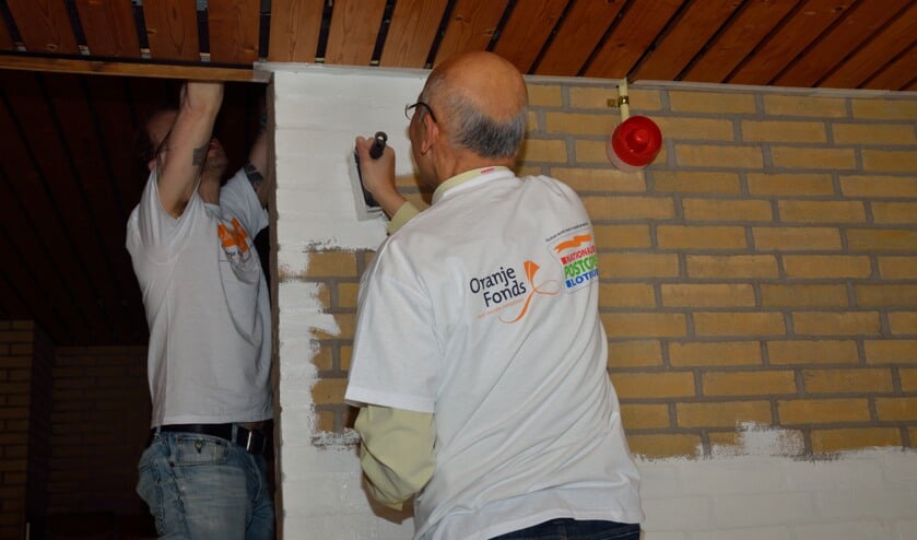 Witten was op de meeste locaties dé klus die moest worden uitgevoerd. Maar dan wel volgens de regels, dus de afplaktape kwam ook tevoorschijn.