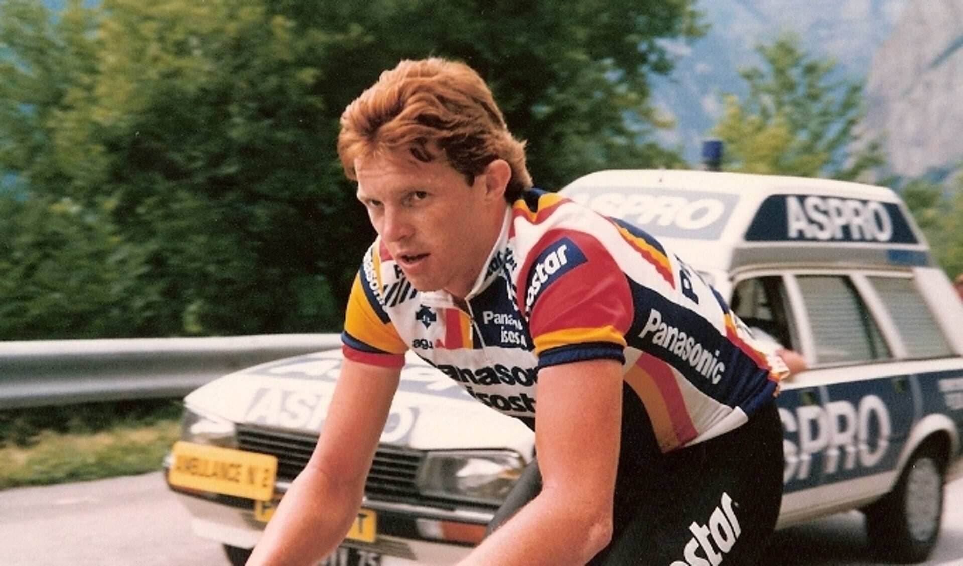 John Talen in de Tour de France, juli 1987. Foto: Jan Suijkerbuijk.