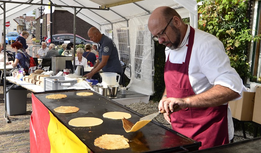 Vers gebakken pannenkoeken bij Molen Nooitgedacht. Archieffoto: René Bakker.