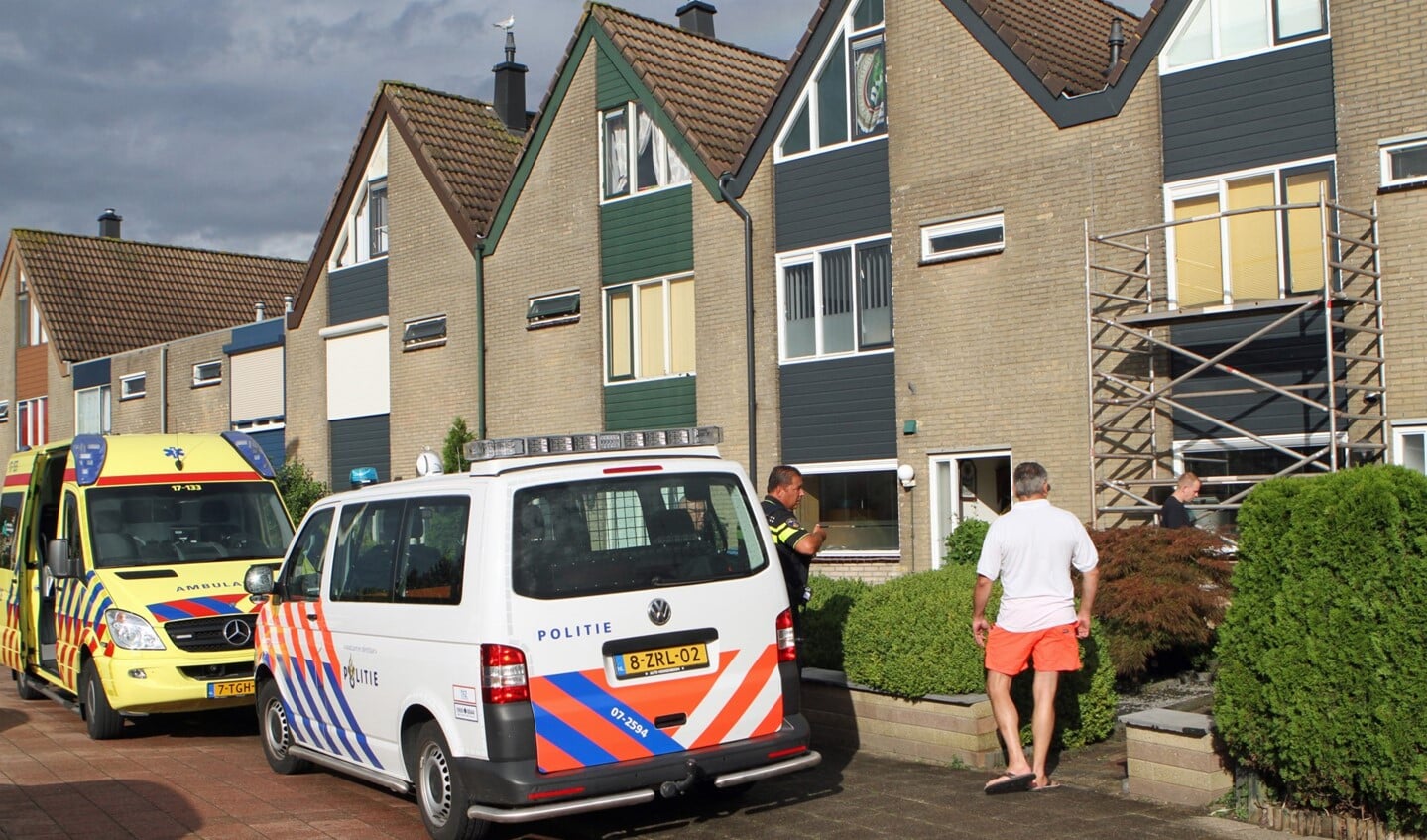 Politie en ambulance ter plaatse na de valpartij