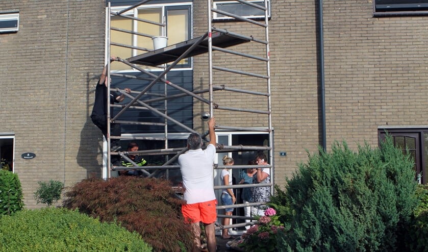 De hoogte van de steiger was ruim 6 meter