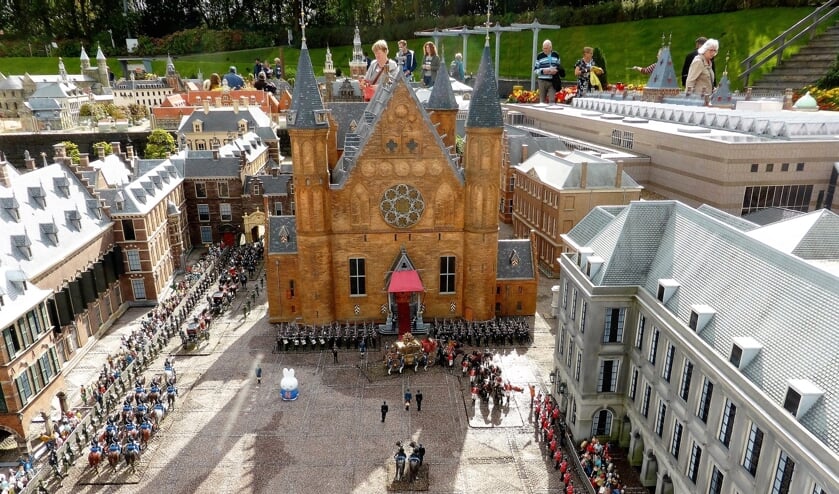 Zelfs in Madurodam is er aandacht voor Prinsjesdag.