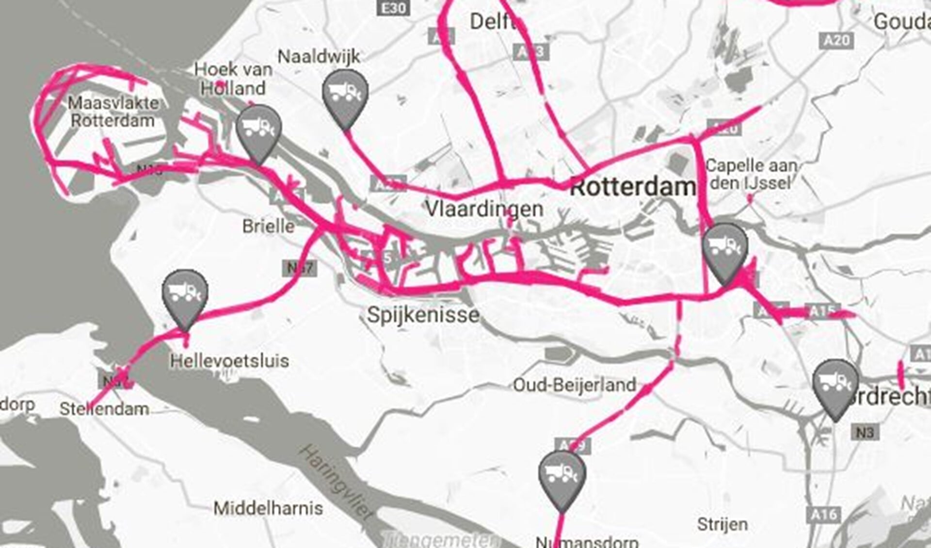In de gehele regio is vannacht gestrooid door Rijkswaterstaat.