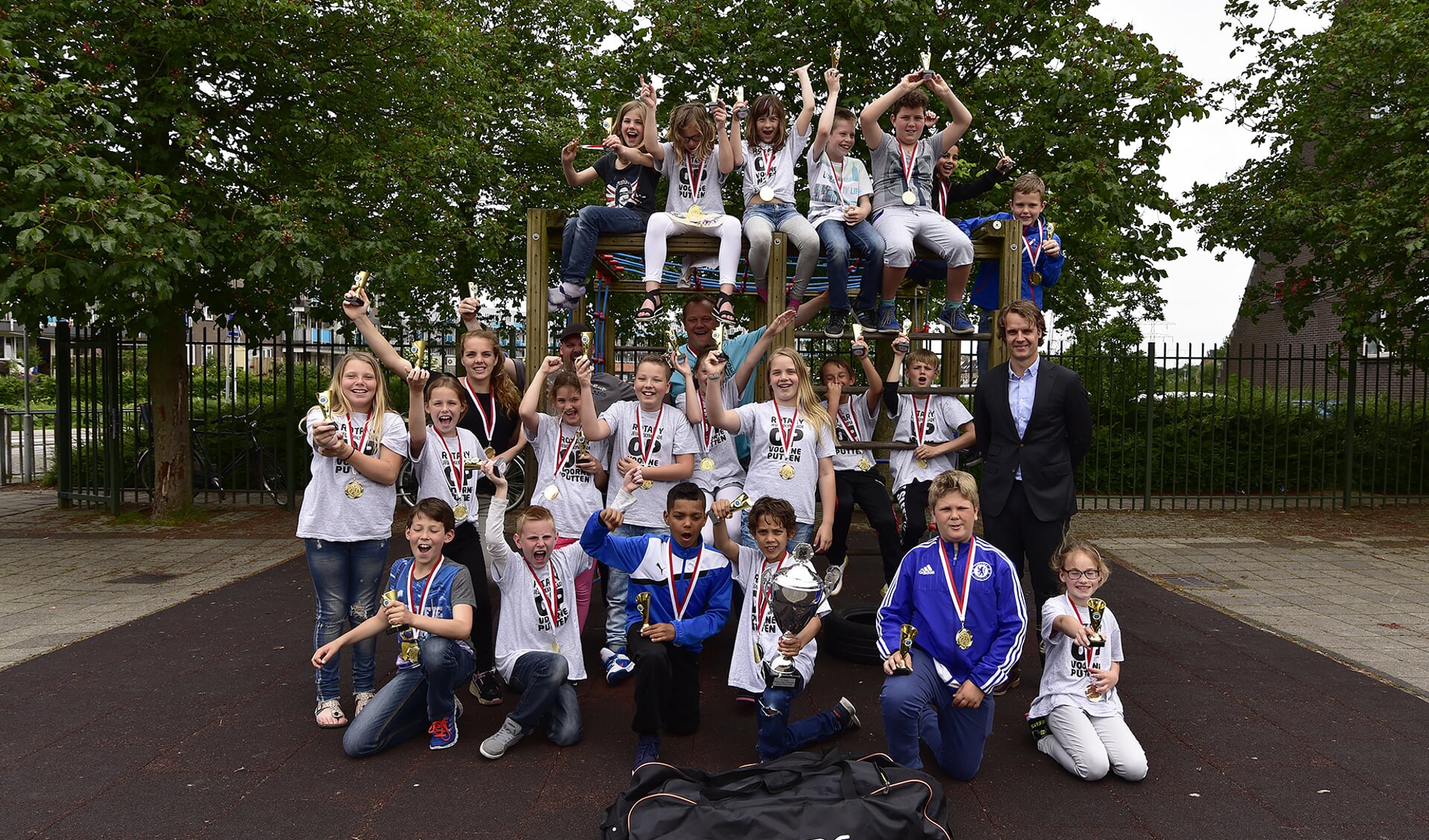 De dolgelukkige winnaars. Foto: René Bakker.