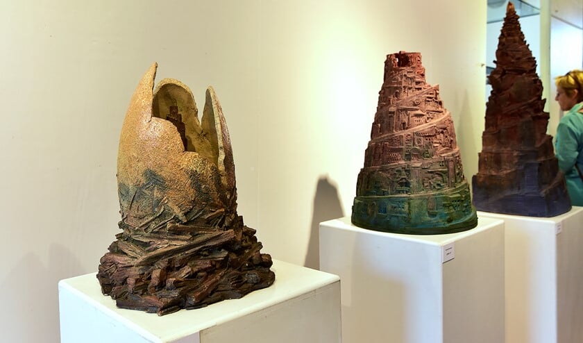 Feniksei, Babel 52 en Babel 60, alle drie kunstwerken van Frank Porcelijn.