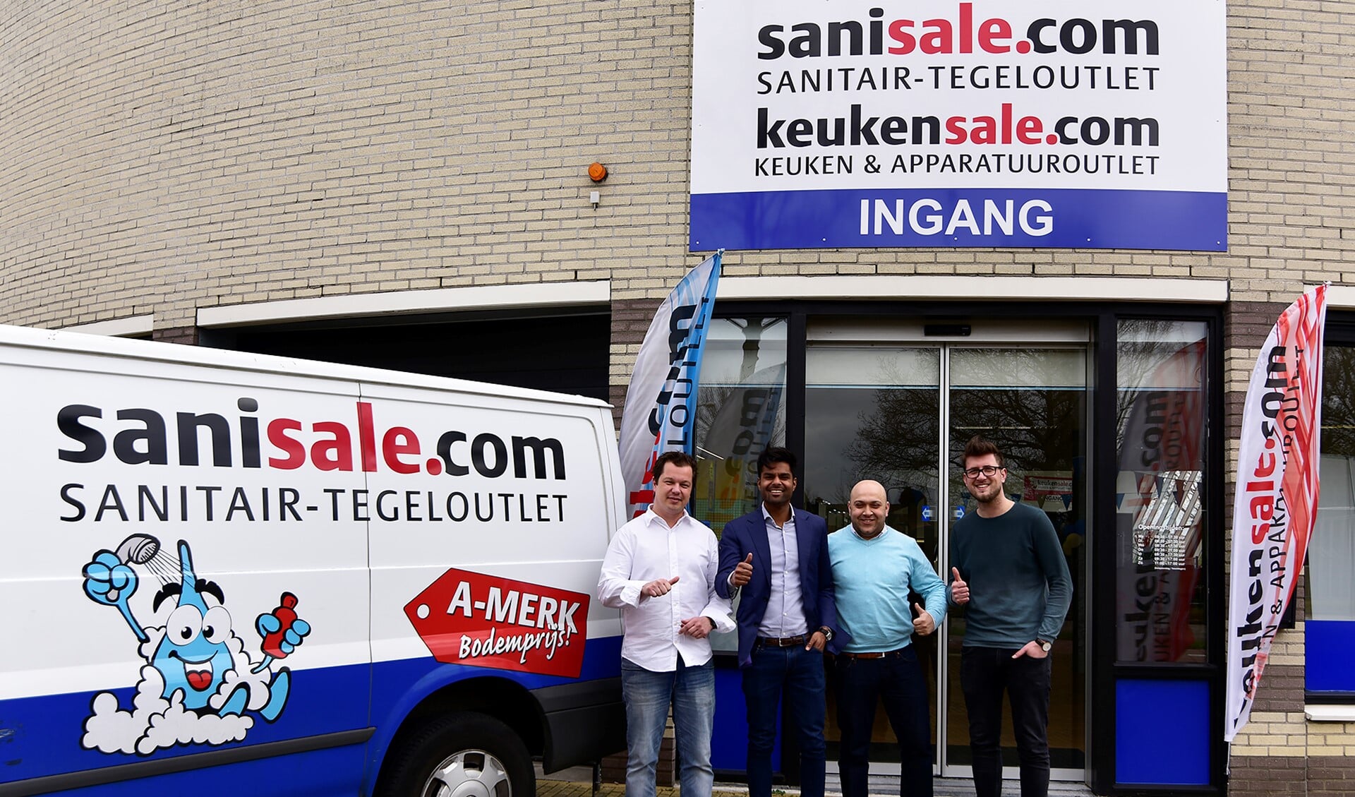 Het team van Sanisale. Foto: René Bakker.