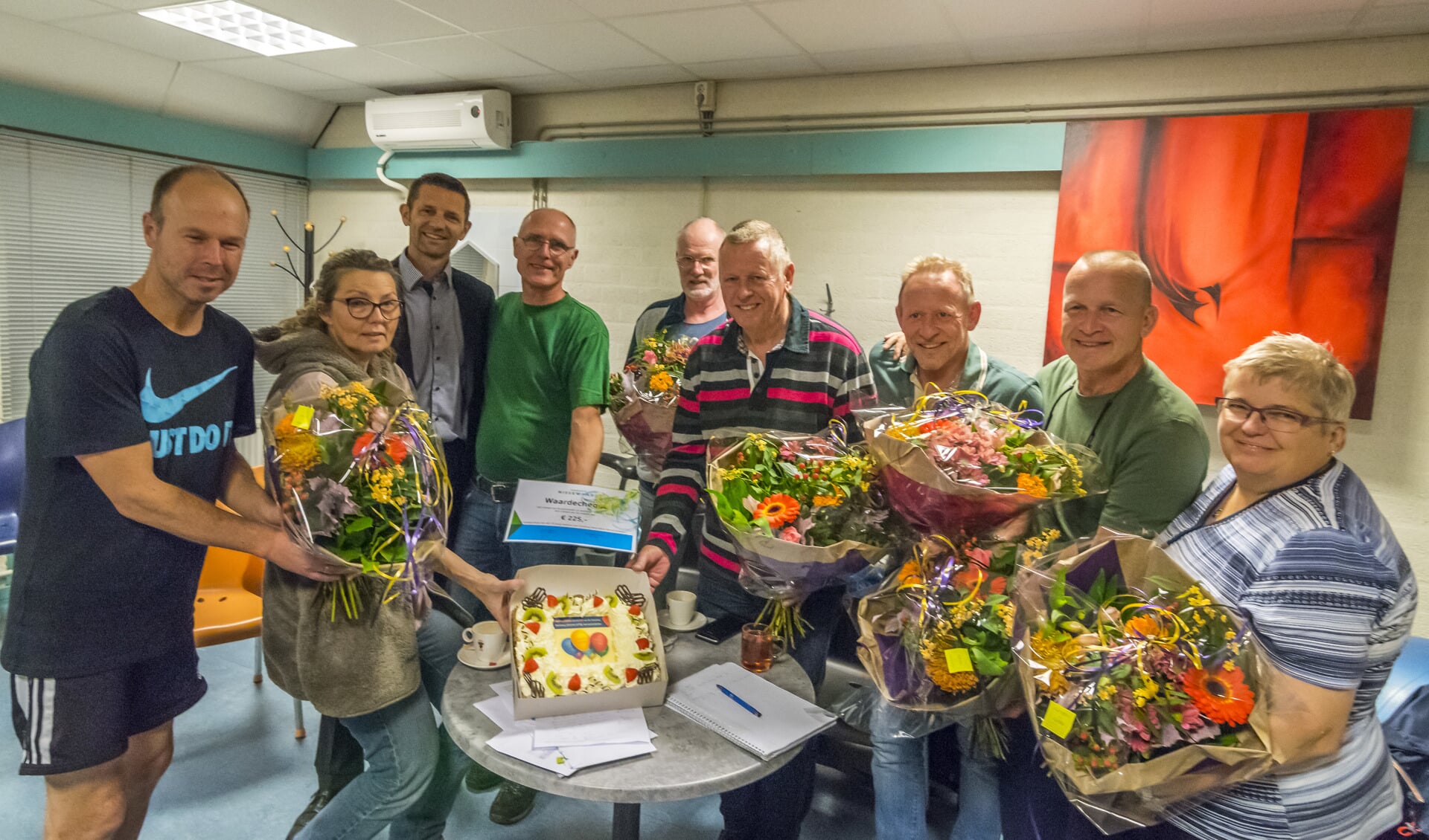 Welverdiende felicitaties voor de enthousiaste vrijwilligers van De Haveling.